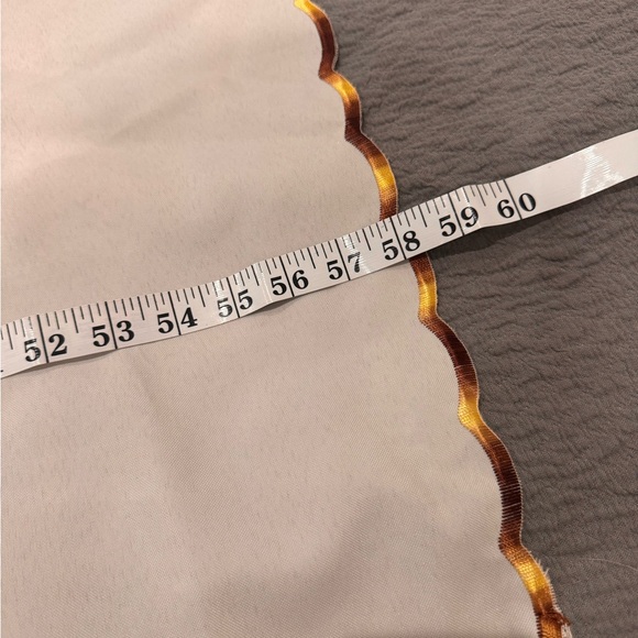 VTG Floral Embroidered Tablecloth 70’s 80’s golds, tans and greens 55 x 58” - Picture 2 of 10